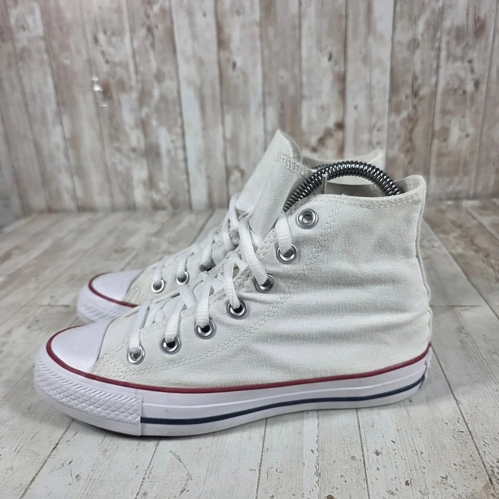 Converse‎ Chuck Taylor All Star High Top Sneakers White Canvas W7650 Womens 6